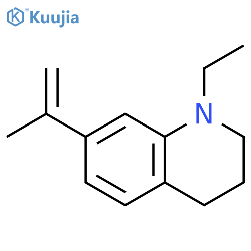 Quinoline,1-ethyl-1,2,3,4-tetrahydro-7-(1-methylethenyl)- structure