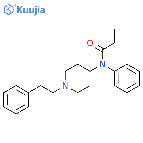 Propanamide, N-[4-methyl-1-(2-phenylethyl)-4-piperidinyl]-N-phenyl- structure
