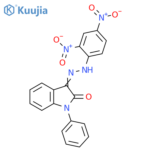 1-PHENYL-1H-INDOLE-2,3-DIONE 3-[N-(2,4-DINITROPHENYL)HYDRAZONE] structure