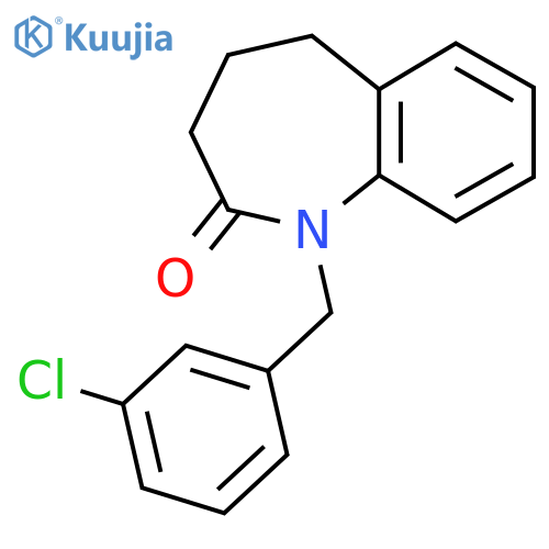 1-(3-Chlorobenzyl)-1,3,4,5-tetrahydro-2H-1-benzazepin-2-one structure