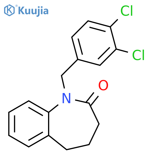 1-(3,4-DICHLOROBENZYL)-1,3,4,5-TETRAHYDRO-2H-1-BENZAZEPIN-2-ONE structure