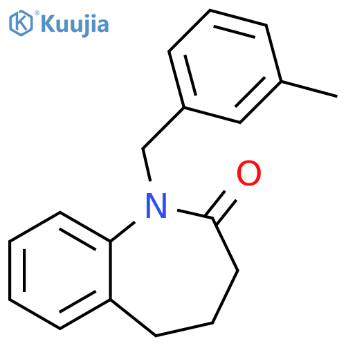 1-(3-METHYLBENZYL)-1,3,4,5-TETRAHYDRO-2H-1-BENZAZEPIN-2-ONE structure