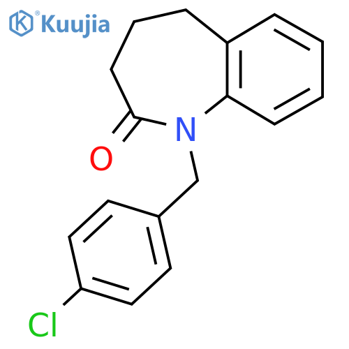 1-(4-Chlorobenzyl)-1,3,4,5-tetrahydro-2H-1-benzazepin-2-one structure