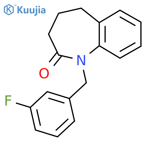 1-(3-Fluorobenzyl)-1,3,4,5-tetrahydro-2H-1-benzazepin-2-one structure