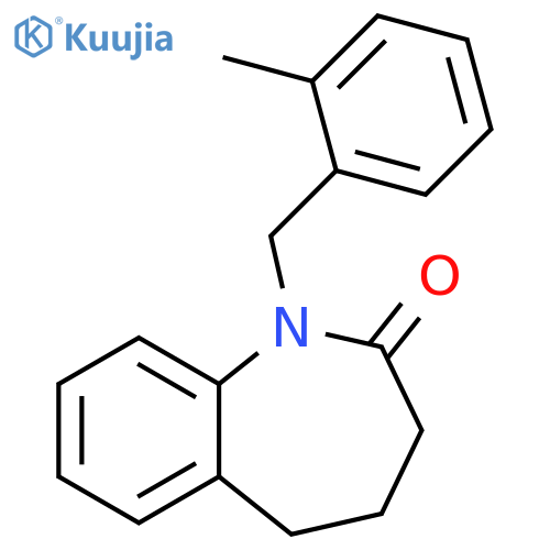 1-(2-METHYLBENZYL)-1,3,4,5-TETRAHYDRO-2H-1-BENZAZEPIN-2-ONE structure
