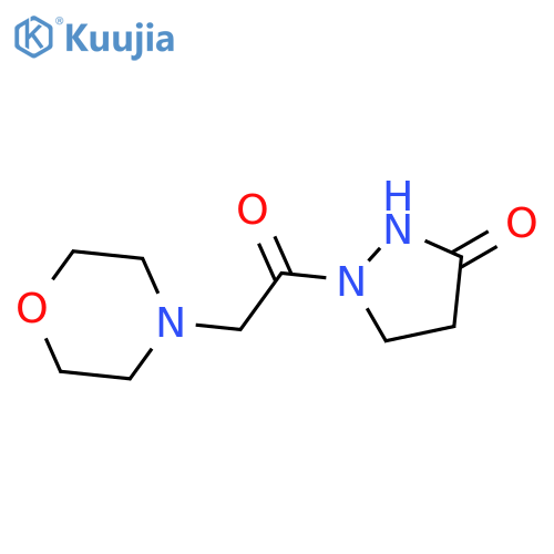 1-(2-morpholinoacetyl)tetrahydro-3H-pyrazol-3-one structure