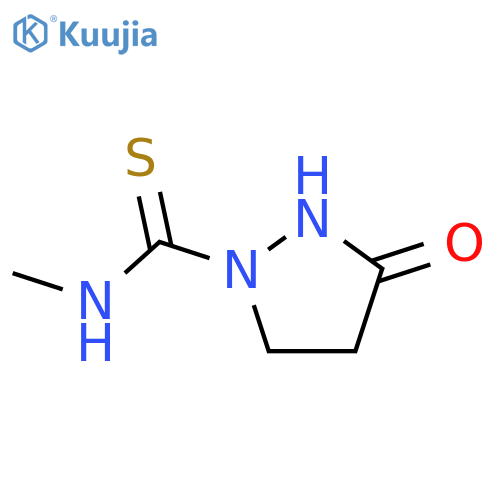 1-Pyrazolidinecarbothioamide,N-methyl-3-oxo- structure