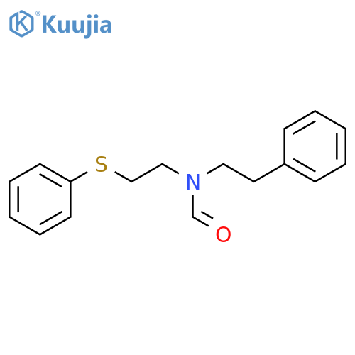 Formamide, N-(2-phenylethyl)-N-[2-(phenylthio)ethyl]- structure