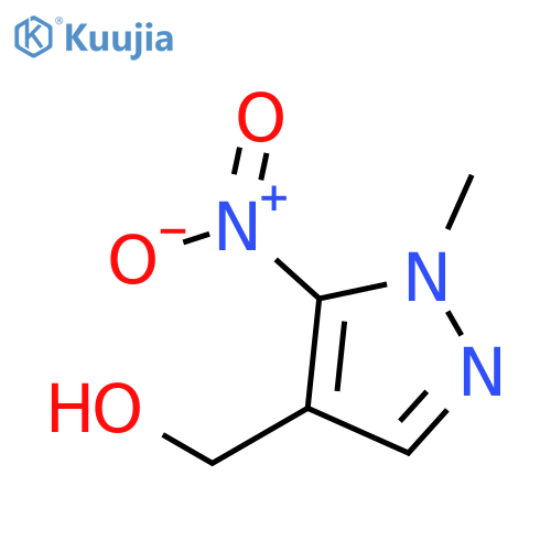 1-methyl-5-nitro-1H-Pyrazole-4-methanol structure
