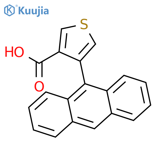 3-Thiophenecarboxylicacid, 4-(9-anthracenyl)- structure
