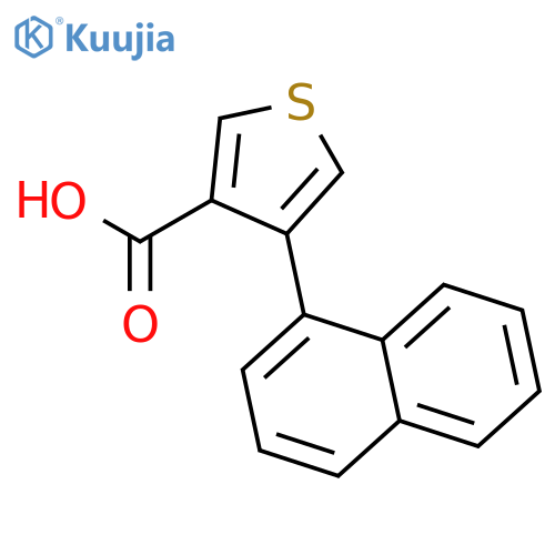 3-Thiophenecarboxylicacid, 4-(1-naphthalenyl)- structure