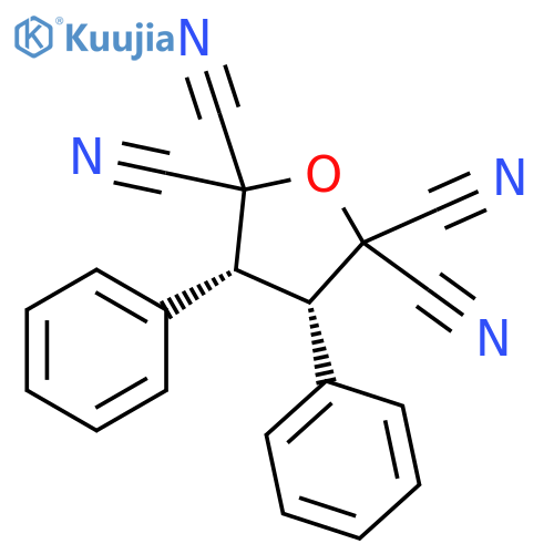 2,2,5,5-Furantetracarbonitrile, dihydro-3,4-diphenyl-, cis- structure