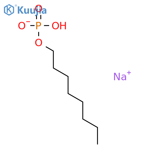 Phosphoric acid,monooctyl ester, monosodium salt (8CI,9CI) structure
