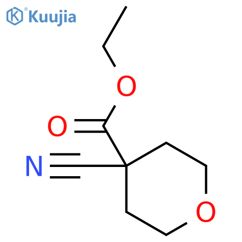ethyl 4-cyanotetrahydropyran-4-carboxylate structure