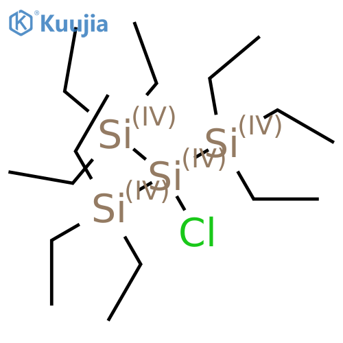 Chlorotris(triethylsilyl)silane structure
