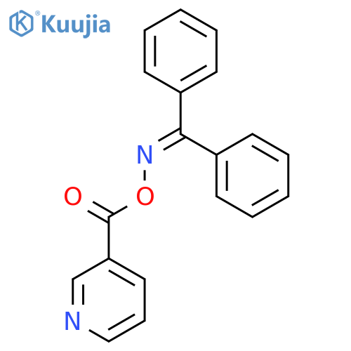 Methanone, diphenyl-, O-(3-pyridinylcarbonyl)oxime structure