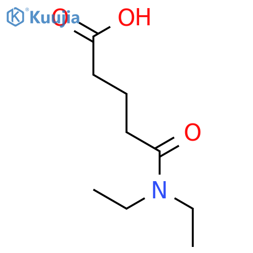4-(diethylcarbamoyl)butanoic acid structure