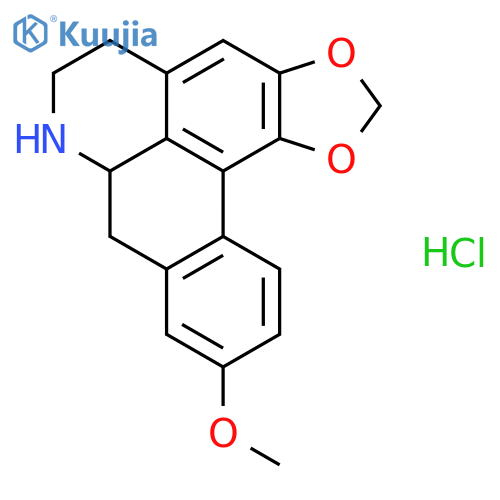 6ab-Noraporphine,9-methoxy-1,2-(methylenedioxy)-, hydrochloride (8CI) structure