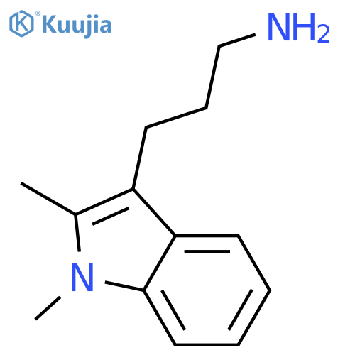 3-(1,2-dimethyl-1H-indol-3-yl)propan-1-amine structure