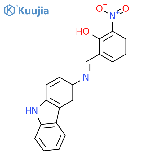 Phenol, 2-[(9H-carbazol-3-ylimino)methyl]-6-nitro- structure