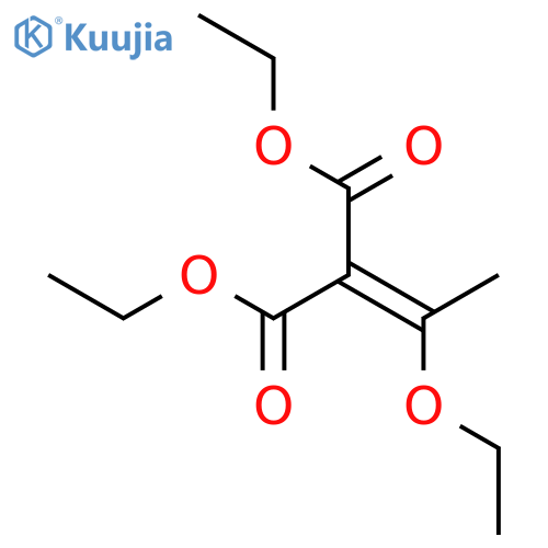 1,3-diethyl 2-(1-ethoxyethylidene)propanedioate structure