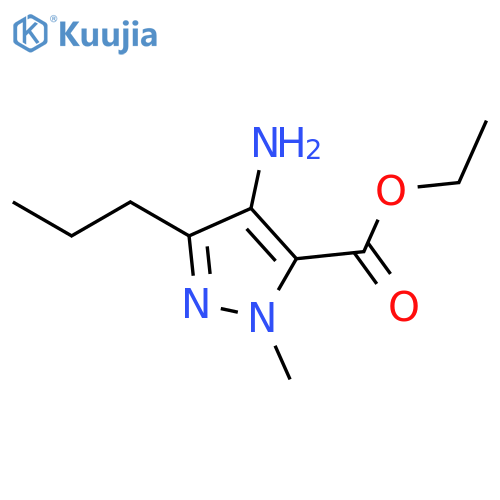 ethyl 4-amino-1-methyl-3-propyl-1H-pyrazole-5-carboxylate structure