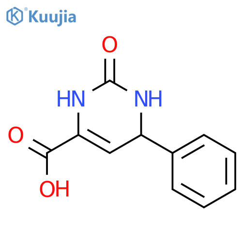 2-Oxo-6-phenyl-1,2,3,6-tetrahydropyrimidine-4-carboxylic acid structure