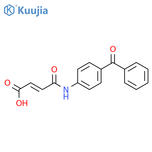 2-Butenoic acid, 4-[(4-benzoylphenyl)amino]-4-oxo- structure