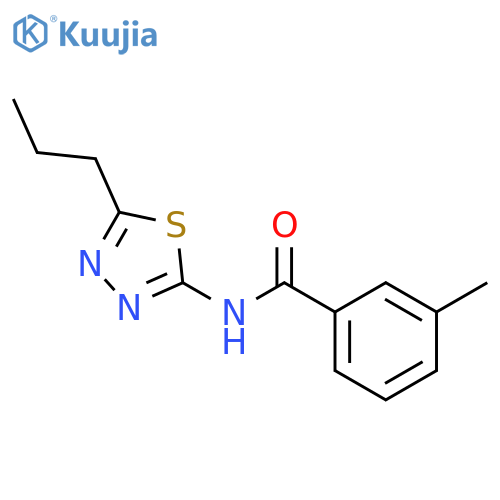 3-methyl-N-(5-propyl-1,3,4-thiadiazol-2-yl)benzamide structure