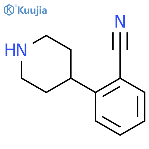 2-(piperidin-4-yl)benzonitrile structure
