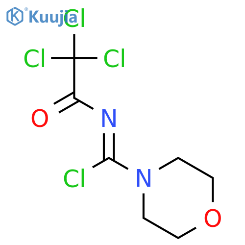 4-Morpholinecarboximidoyl chloride, N-(trichloroacetyl)- structure