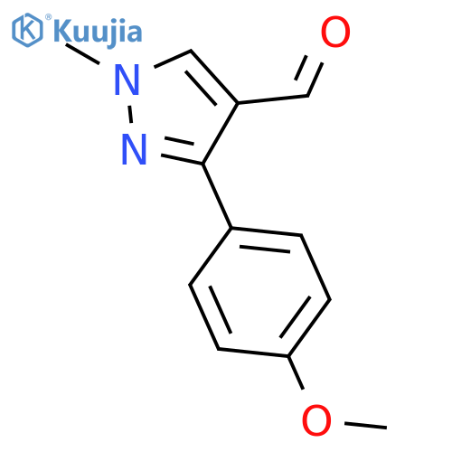 1H-Pyrazole-4-carboxaldehyde, 3-(4-methoxyphenyl)-1-methyl- structure