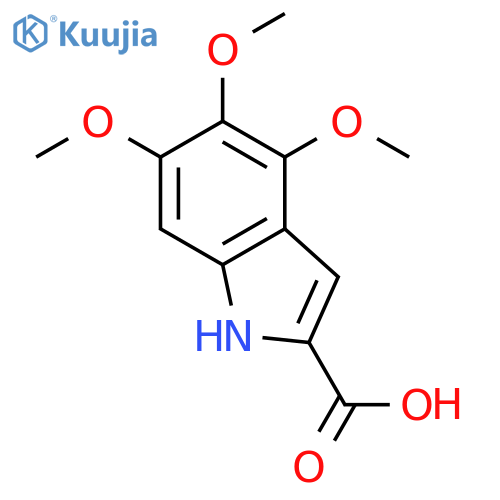 4,5,6-Trimethoxy-1H-indole-2-carboxylic acid structure
