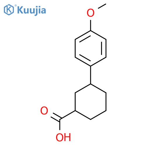 3-(4-Methoxyphenyl)cyclohexanecarboxylic Acid structure