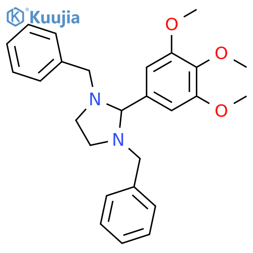 1,3-dibenzyl-2-(3,4,5-trimethoxyphenyl)imidazolidine structure