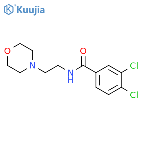3,4-dichloro-N-(2-morpholin-4-ylethyl)benzamide structure