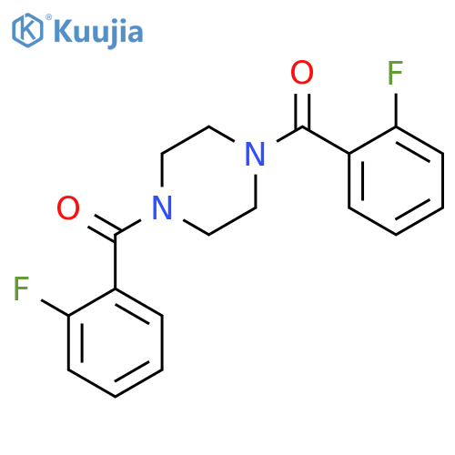 1,4-bis(2-fluorobenzoyl)piperazine structure
