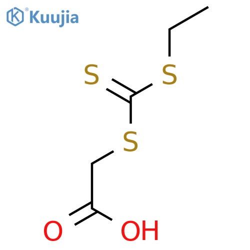 Acetic acid,2-[[(ethylthio)thioxomethyl]thio]- structure