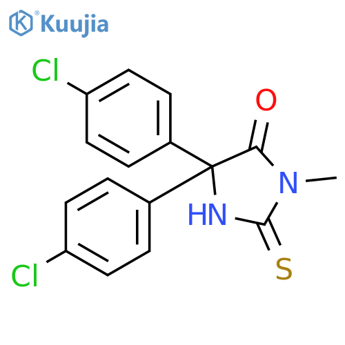 4-Imidazolidinone, 5,5-bis(4-chlorophenyl)-3-methyl-2-thioxo- structure