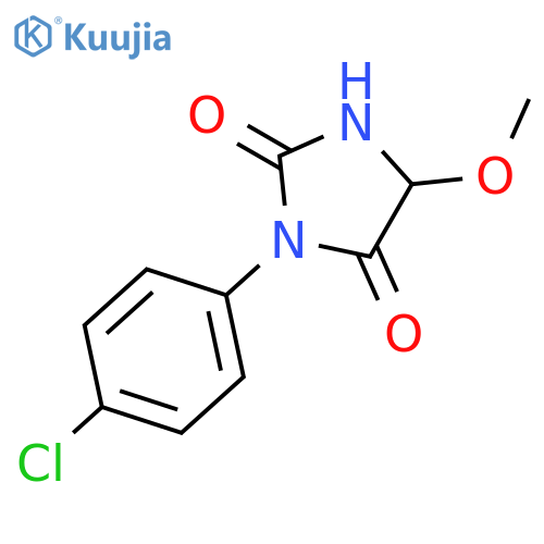 2,4-Imidazolidinedione, 3-(4-chlorophenyl)-5-methoxy- structure