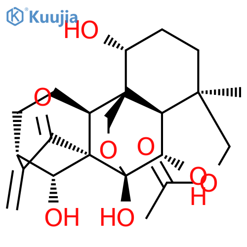 Kaur-16-en-15-one,18-(acetyloxy)-7,20-epoxy-1,6,7,14-tetrahydroxy-, (1b,4a,6b,7a,14R)- structure