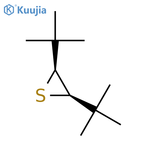 Thiirane, 2,3-bis(1,1-dimethylethyl)-, (2R,3S)-rel- structure