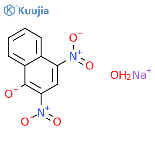 1-Naphthalenol,2,4-dinitro-, sodium salt, hydrate (1:1:1) structure