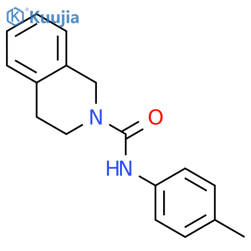 N-(4-methylphenyl)-1,2,3,4-tetrahydroisoquinoline-2-carboxamide structure
