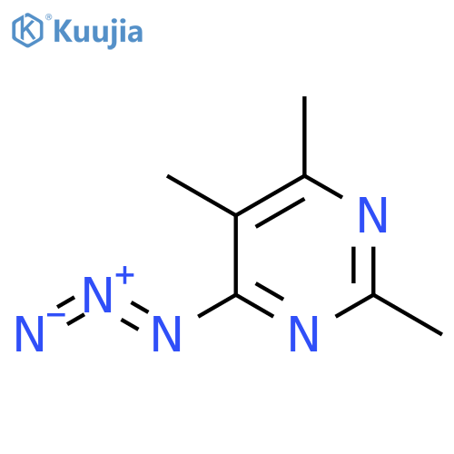 Pyrimidine, 4-azido-2,5,6-trimethyl- structure