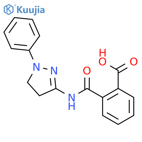 N-(1-Phenyl-4,5-dihydro-1H-pyrazol-3-yl)-phthalamicacid structure