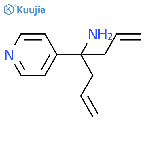 1-Allyl-1-pyridin-4-yl-but-3-enylamine structure