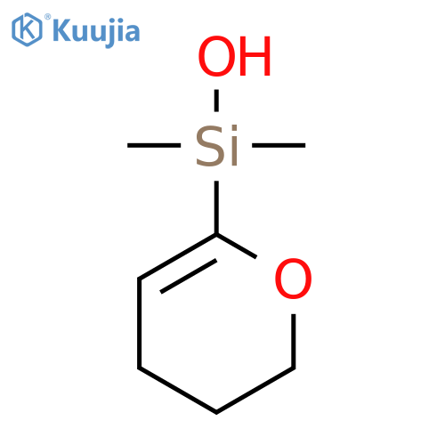 (3,4-Dihydro-2H-pyran-6-yl)dimethylsilanol structure