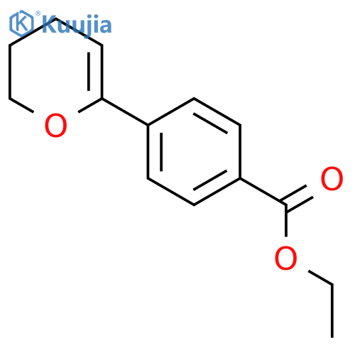 Benzoic acid, 4-(3,4-dihydro-2H-pyran-6-yl)-, ethyl ester structure
