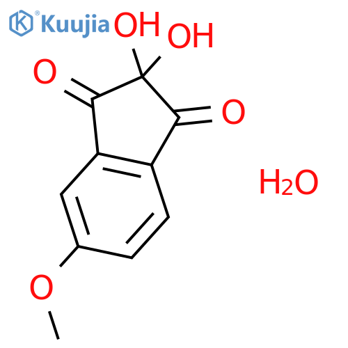 1H-Indene-1,3(2H)-dione,2,2-dihydroxy-5-methoxy-, hydrate (1:1) structure